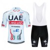 Fietskleding (Fietsshirt + Korte Koersbroek) 2024 UAE TEAM EMIRATES - Wit